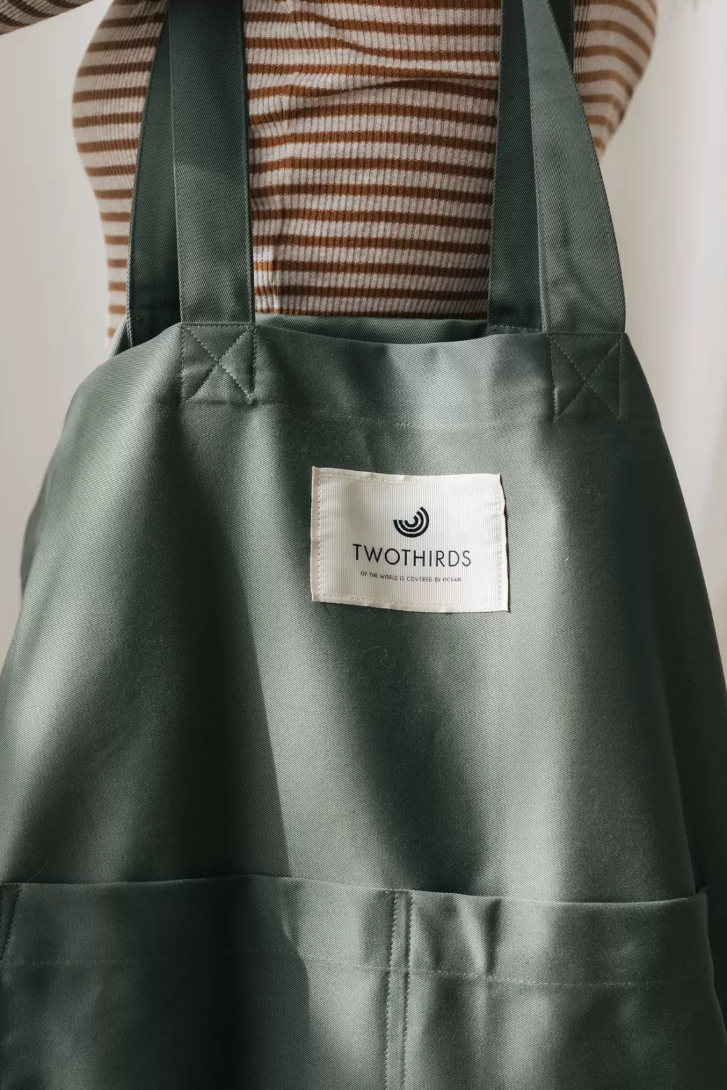 Cheap Twothirds Basic Tote Bag-Washed Green