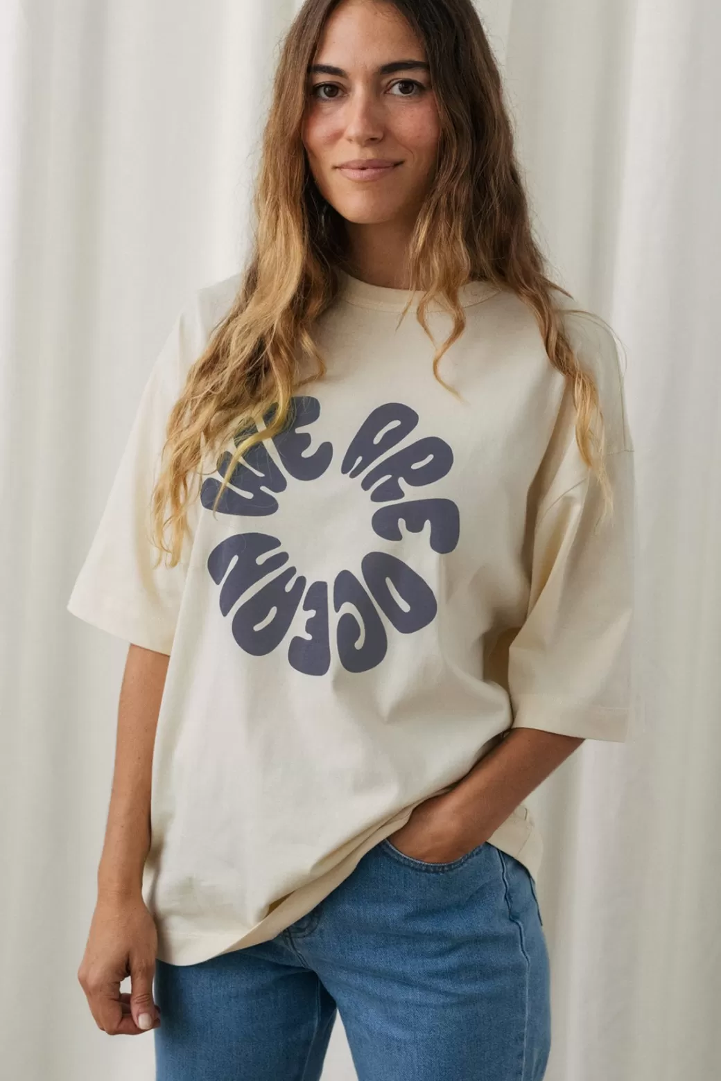 Online Twothirds Got Bag Tee-Vintage Ecru