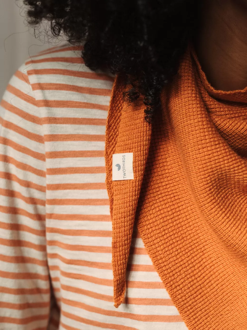 Best Twothirds Knit Scarf-Peach