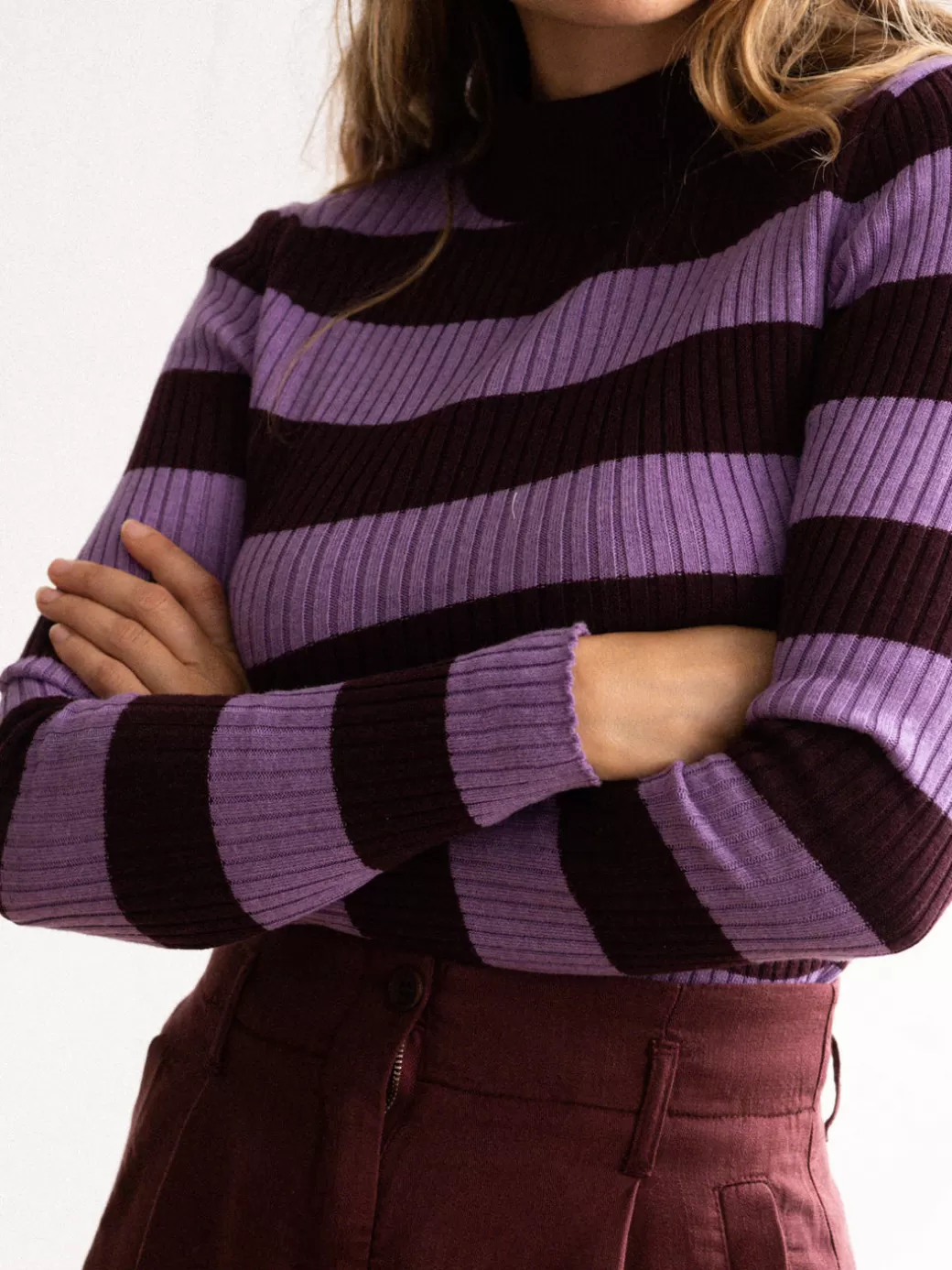 Online Twothirds Lachea-Mauve Stripes