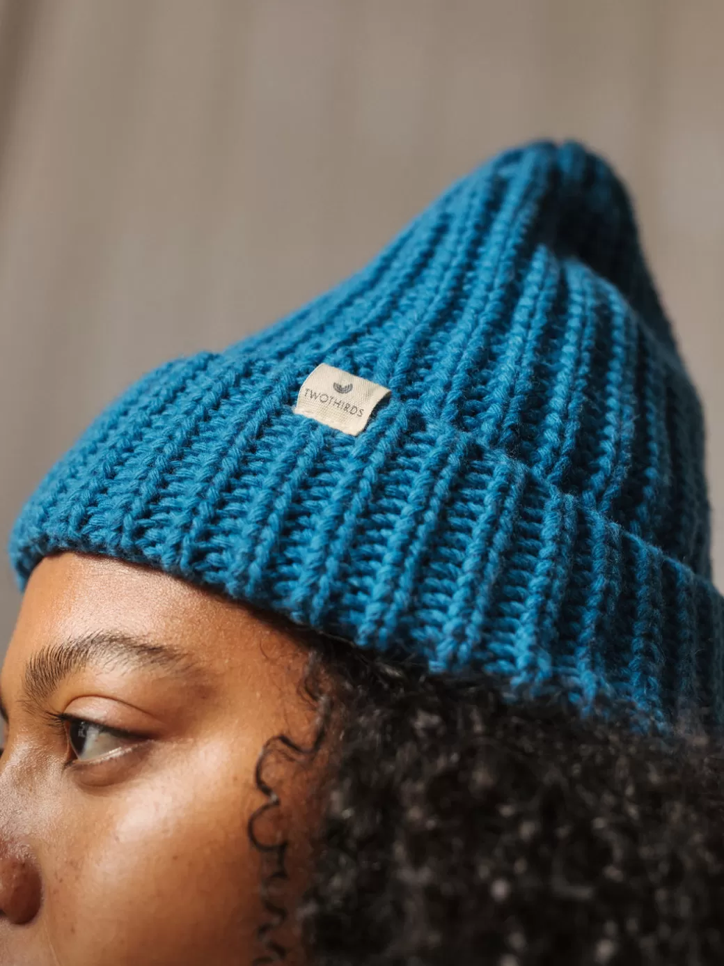 Clearance Twothirds Ribbed Beanie-Ocean