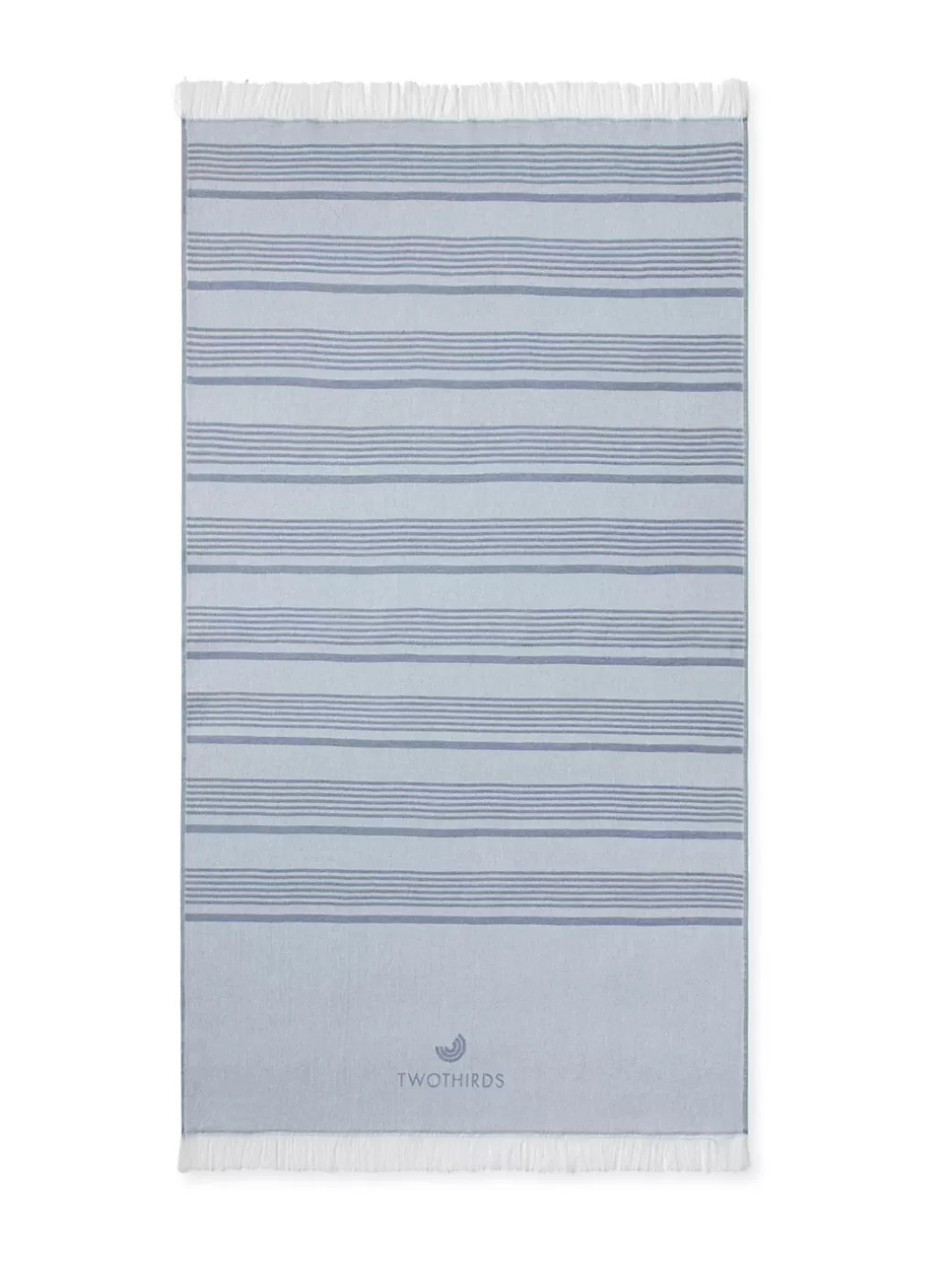 Clearance Twothirds Travel towel Thin Stripes-Blue