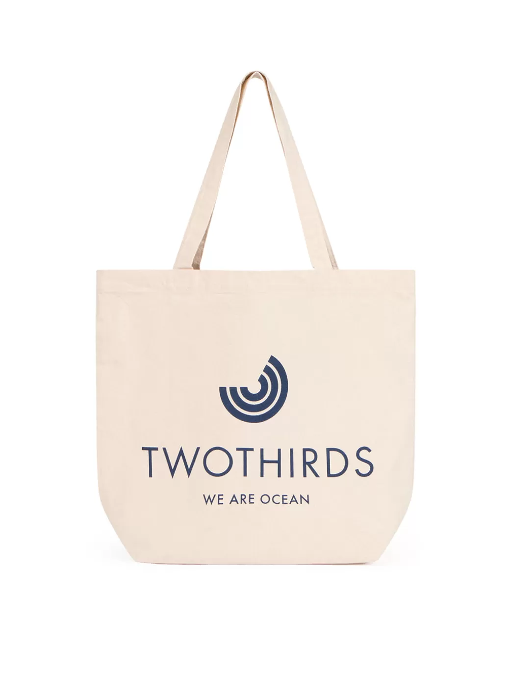 Fashion Twothirds Logo Tote Bag-Ecru